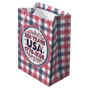 Sac Cadeau Moyen 250 ans USA Semiquinentenaire 1776-2026