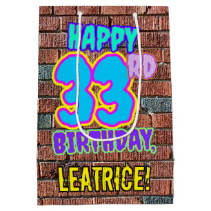 Sac Cadeau Moyen 33e anniversaire : Amusant, Graffiti urbain inspir