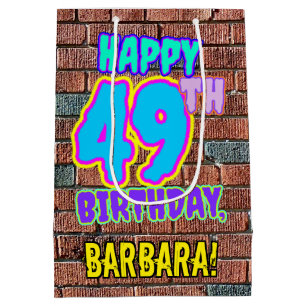 Sac Cadeau Moyen 49e anniversaire : Amusant, Graffiti urbain inspir