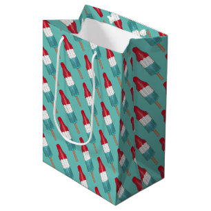 Sac Cadeau Moyen 4 juillet Rocket Pop Patriotic Popsicle Imprimer