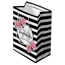 70e anniversaire rose roses noir blanc rayures