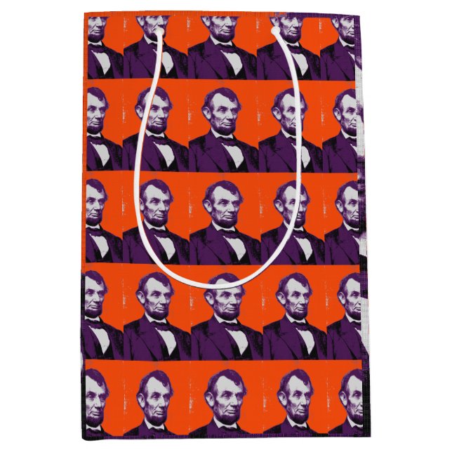 Sac Cadeau Moyen Abraham Lincoln alt (Devant)