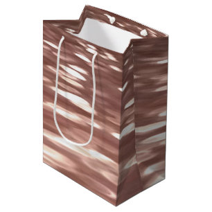 Sac Cadeau Moyen Abstract #3: Copper Rose Gold