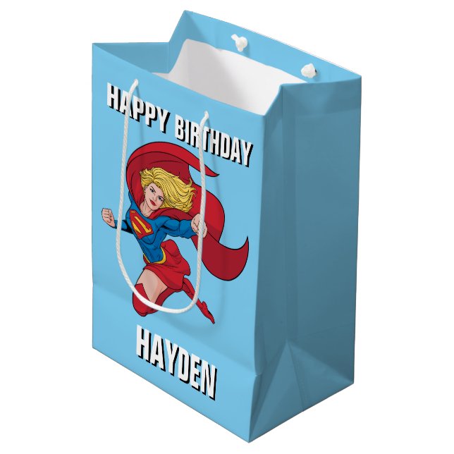 Sac Cadeau Moyen Adorable Stance Supergirl (Devant Angle)