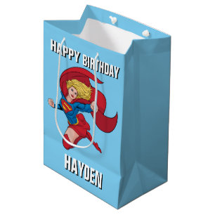 Sac Cadeau Moyen Adorable Supergirl Stance