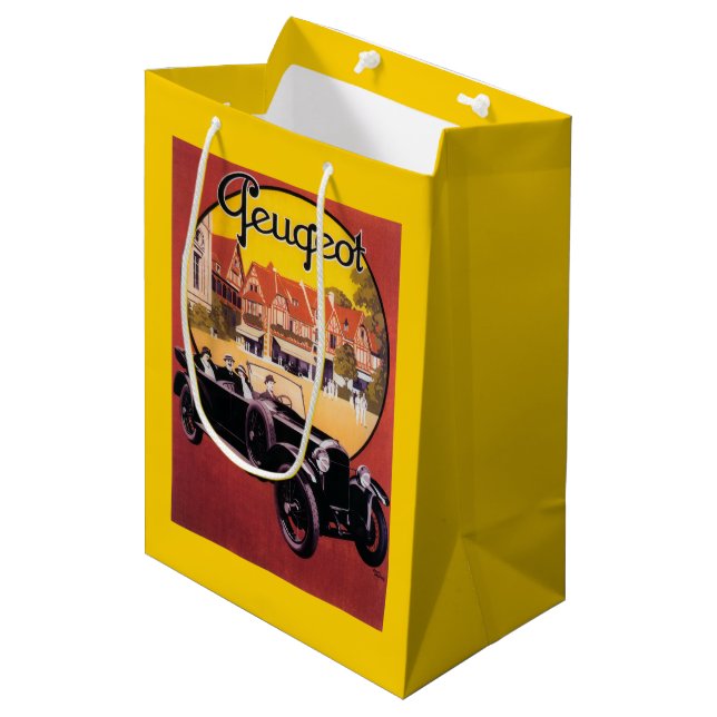Sac Cadeau Moyen Affiche promotionnelle d'automobile de Peugeot (Devant Angle)