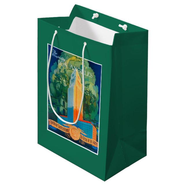 Sac Cadeau Moyen Affiche promotionnelle de Los Angeles (Devant Angle)