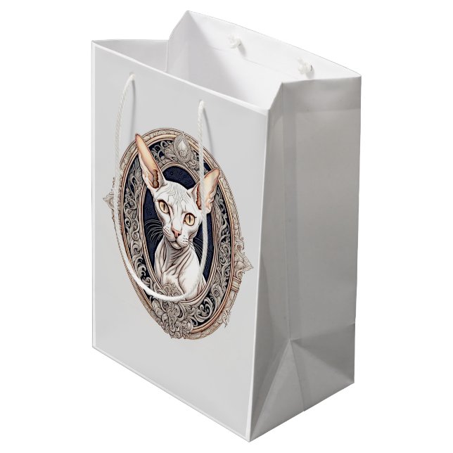 Sac Cadeau Moyen Ajouter votre propre texte (Dos Angle)