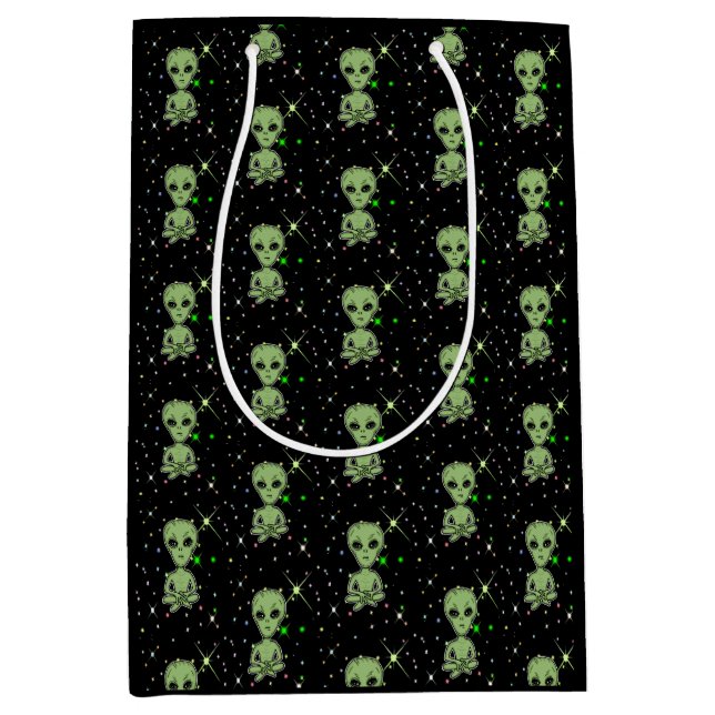 Sac Cadeau Moyen Aliens, OVNI, Ufologie (Devant)