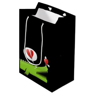 Sac Cadeau Moyen Alligator en amour