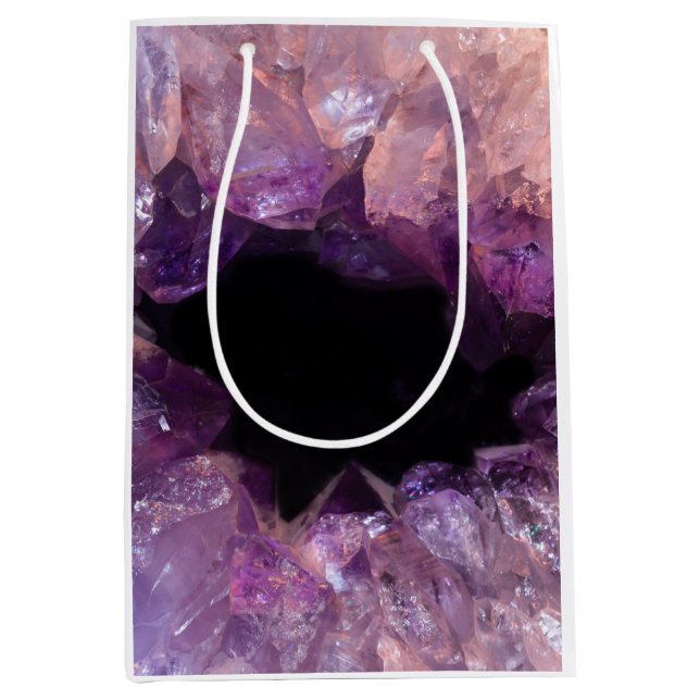 Sac Cadeau Moyen Améthyste pourpre (Devant)