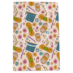 Sac Cadeau Moyen Amour tricot