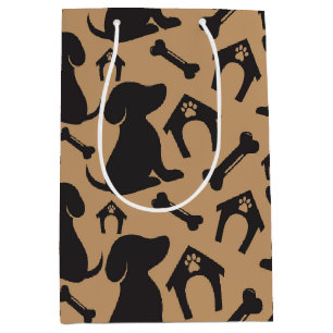 Sac Cadeau Moyen Amoureux de les chiens; animaux de compagnie; chie
