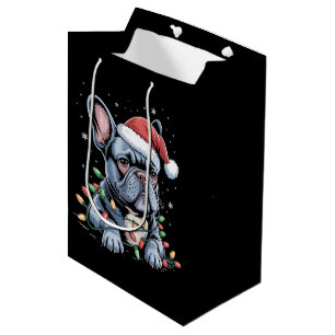 Sac Cadeau Moyen Amoureux du Bouledogue Français Frenchie Chapeau d