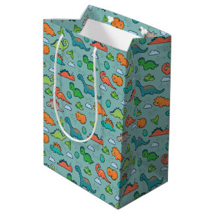 Sac Cadeau Moyen Amusement de dinosaure