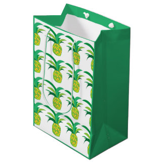 Sac Cadeau Moyen Ananas Été Tropical Ananas