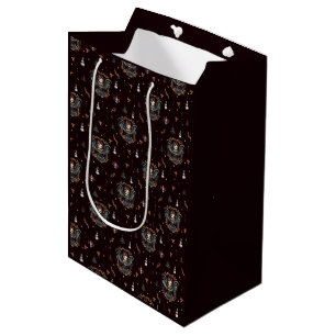 Sac Cadeau Moyen Ange de Noël gothique foncé
