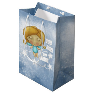 Sac Cadeau Moyen Angel accroche les étoiles