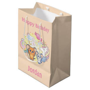 Sac Cadeau Moyen Anime Magique Candyland avec Jerry et Tuffy