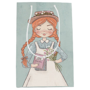 Sac Cadeau Moyen Anne des pignons verts