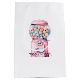 Sac Cadeau Moyen Anniversaire Bubble Gum