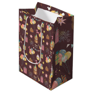 Sac Cadeau Moyen Anniversaire de l'ours