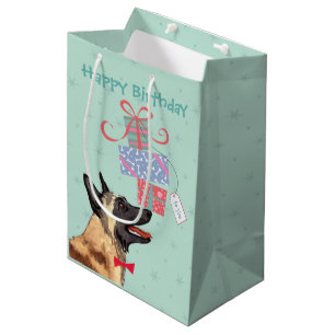 Sac Cadeau Moyen Anniversaire des Malinois