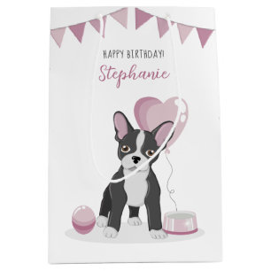 Sac Cadeau Moyen Anniversaire du Bulldog français