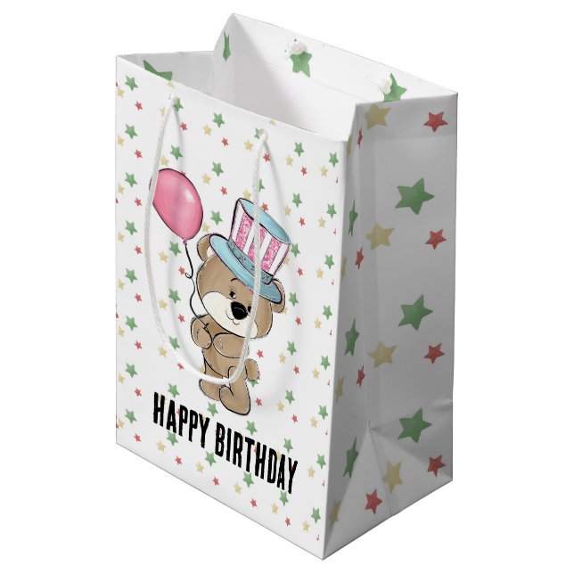 Sac Cadeau Moyen Anniversaire du Carnaval (Devant Angle)