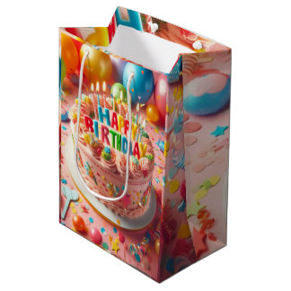 Sac Cadeau Moyen anniversaire heureux