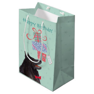 Sac Cadeau Moyen Anniversaire Présente Belge Sheepdog Medium Cadeau
