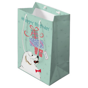 Sac Cadeau Moyen Anniversaire Présents Grands Pyrénées Moyen Cadeau