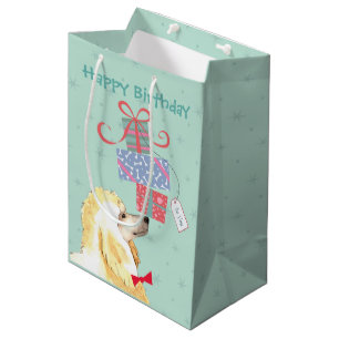 Sac Cadeau Moyen Anniversaire Présents Poodle