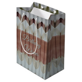 Sac Cadeau Moyen Aquarelle Moyenne Conçu Joyeux Cadeau Anniversaire