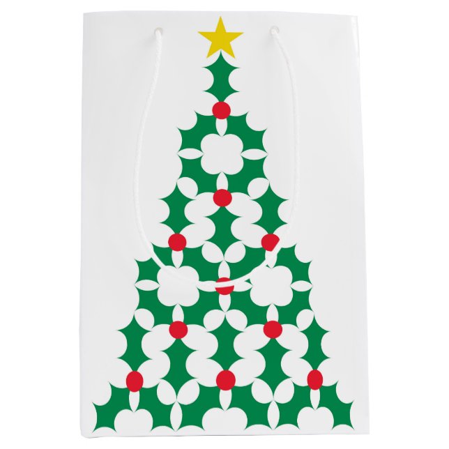 Sac Cadeau Moyen Arbre creux (Devant)
