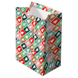 Sac Cadeau Moyen Arbres de Noël