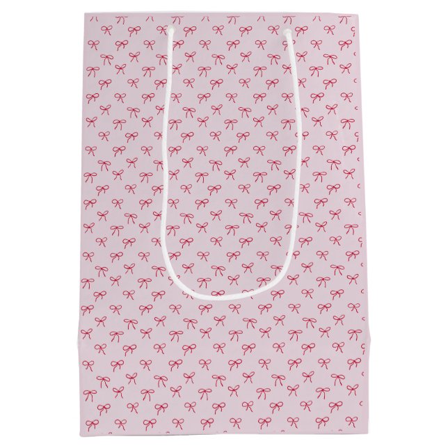 Sac Cadeau Moyen arc rose motif Saint-Valentin (Dos)