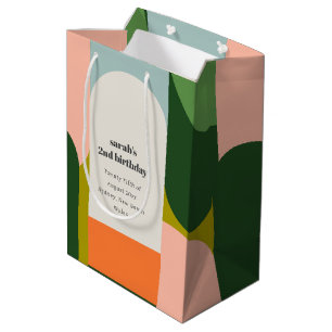 Sac Cadeau Moyen Arche rétro Super et colorée N'importe quel âge An
