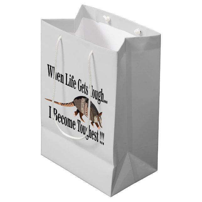 Sac Cadeau Moyen Armadillo Inspiration animale (Devant Angle)