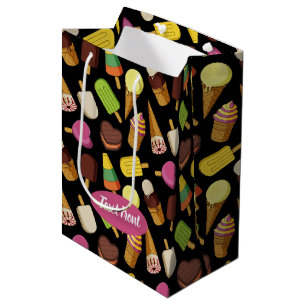 Sac Cadeau Moyen Arrière - plan de glace