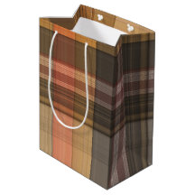 Automne Brown et Orange Plaid