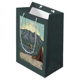 Sac Cadeau Moyen Avion de Bush et pêche - parc national de glacier