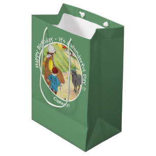 Sac Cadeau Moyen Baa, Baa, Black Sheep Anniversaire Collection