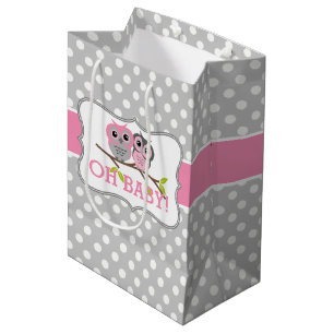 Sac Cadeau Moyen Baby shower de Chouettes adorables