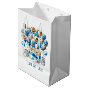 Sac Cadeau Moyen Baby shower mignon pour garçons personnalisable