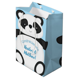 Sac Cadeau Moyen Baby shower Panda Bear