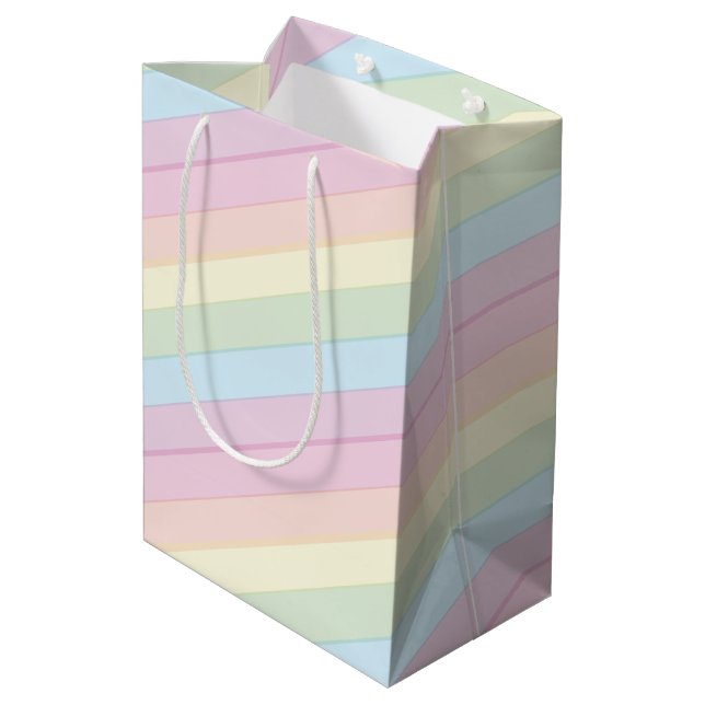 Sac Cadeau Moyen Baby shower Raindrops Rainbow (Dos Angle)