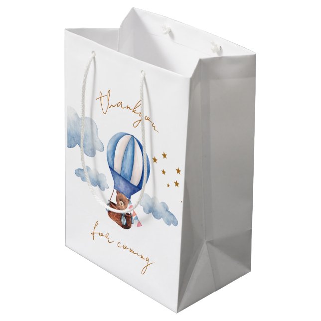 Sac Cadeau Moyen Baby shower Teddy Bear (Dos Angle)