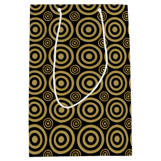 Sac Cadeau Moyen BAG M-Gold-Black (Devant)