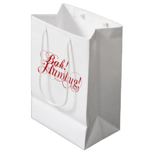 Sac Cadeau Moyen Bah ! Humbug ! typographie